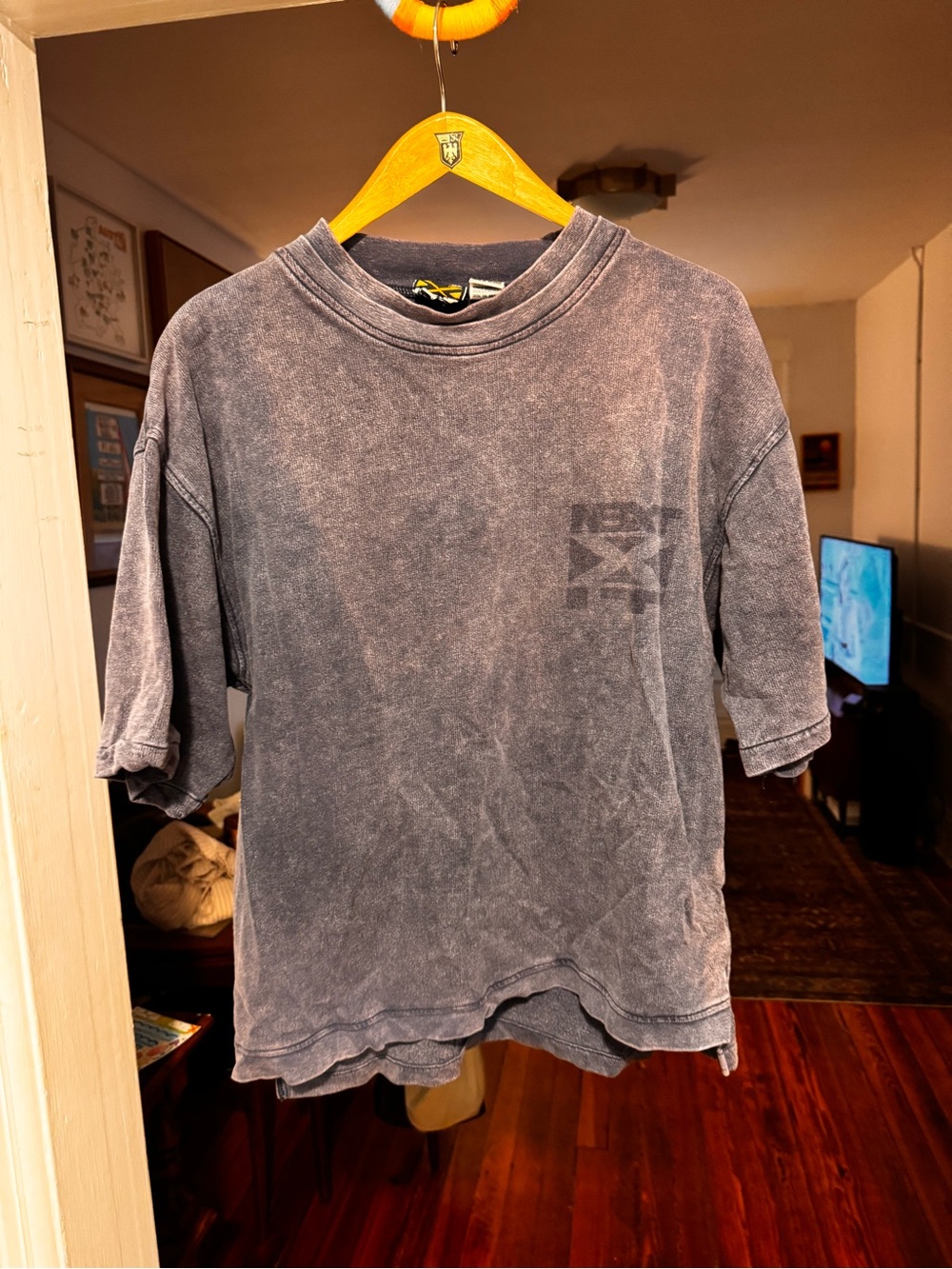 Vintage Washed Black Graphic Tee boxy fit